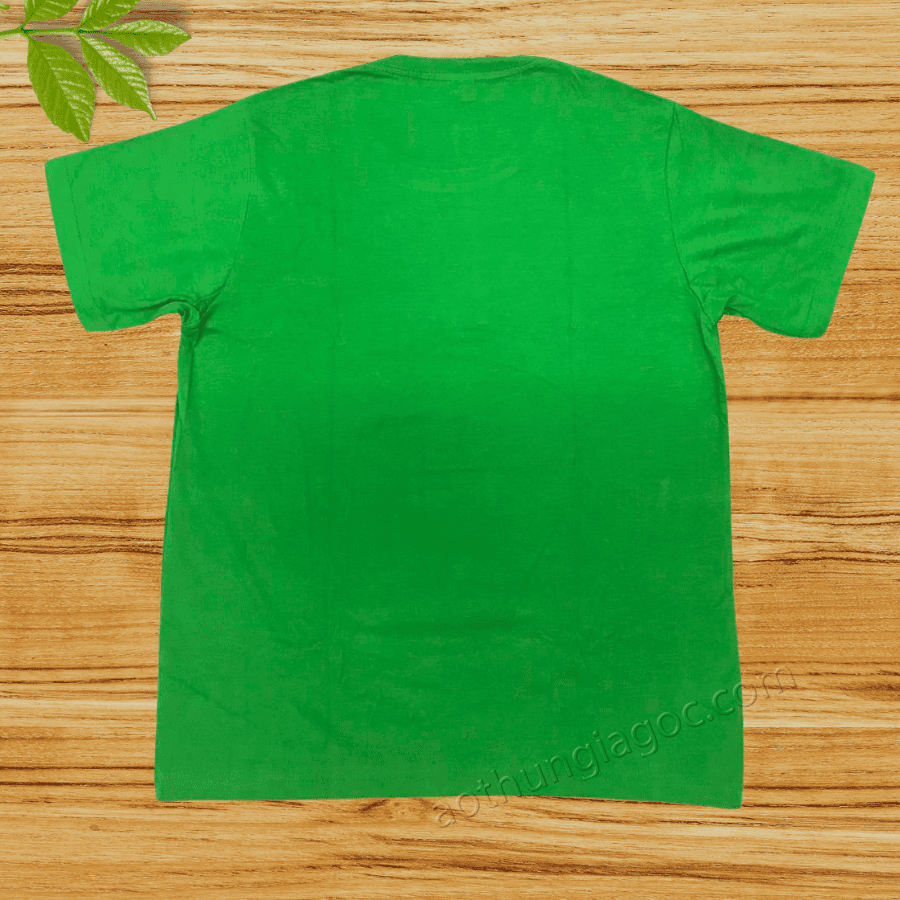Áo thun cotton 4 chiều 65/35 màu xanh két